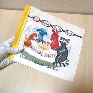 A Golden Tiny-Tot Book. ‘Animal Party’ washable. Safe. Durable.